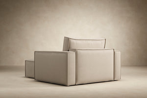 NEWILLA LOUNGER CHAIR W/STANDARD ARM RESTS, 39"X61"