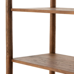 Glenview Bookcase In Weathered Oak