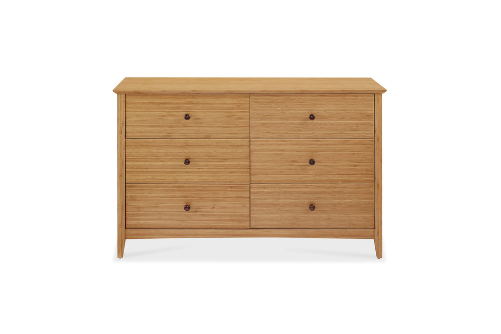 Willow Six Drawer Dresser, Caramelized