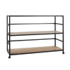 Glendora Rack - Iron & Mango Wood, Black/Natural