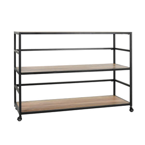 Glendora Rack - Iron & Mango Wood, Black/Natural