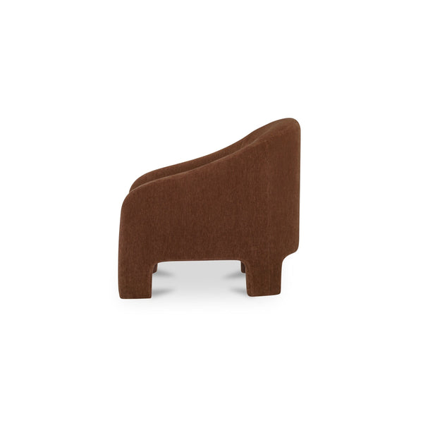 Moe's Tuva Accent Chair in Toffee Velvet