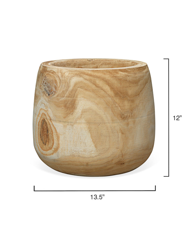 Brea Wooden Decorative Vase