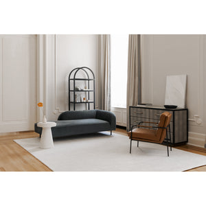 Moe's Verlaine Armchair in Chestnut Brown Leather