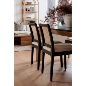 Moe's Orville Dining Chair Black, Set of 2