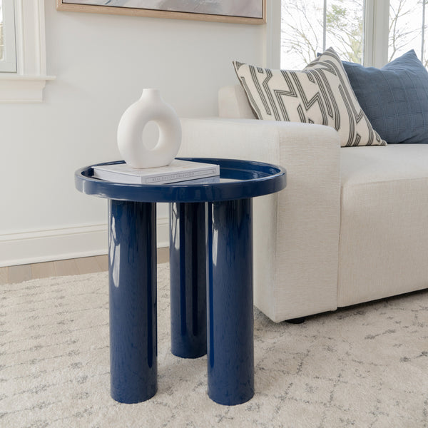 Sofia Enamel Table - Navy