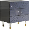 Darryl Side Table In Grey Lacquer