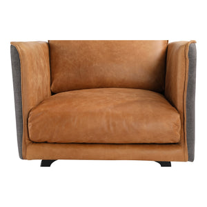 Messina Leather Armchair in Brown