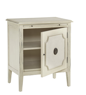 Linen & Beaded Front End Table