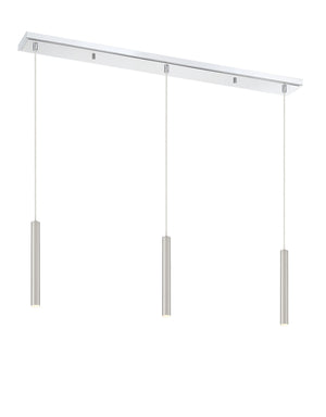 Forest 3 Light Island/Billiard in Chrome Finish