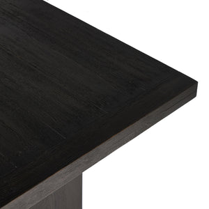 Warby Dining Table 94" in Worn Black Oak