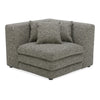Moe's Lowtide Corner Chair in Stone Tweed