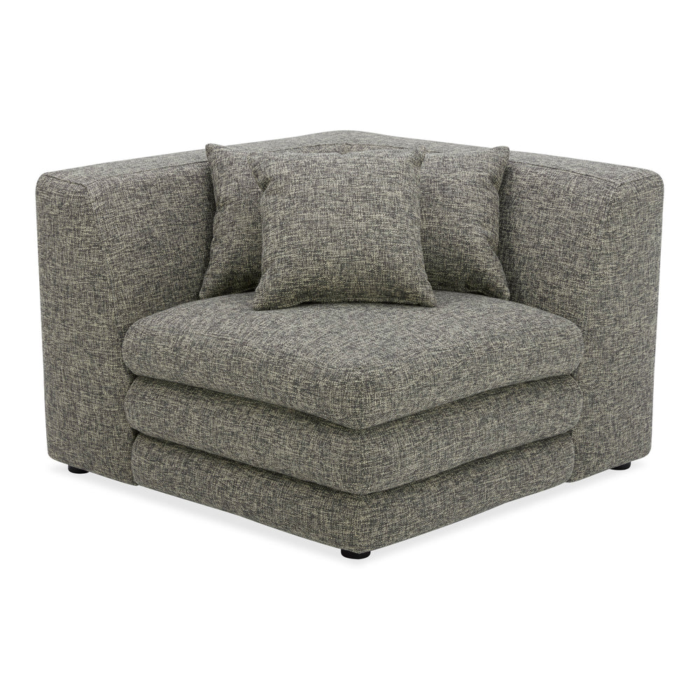 Moe's Lowtide Corner Chair in Stone Tweed