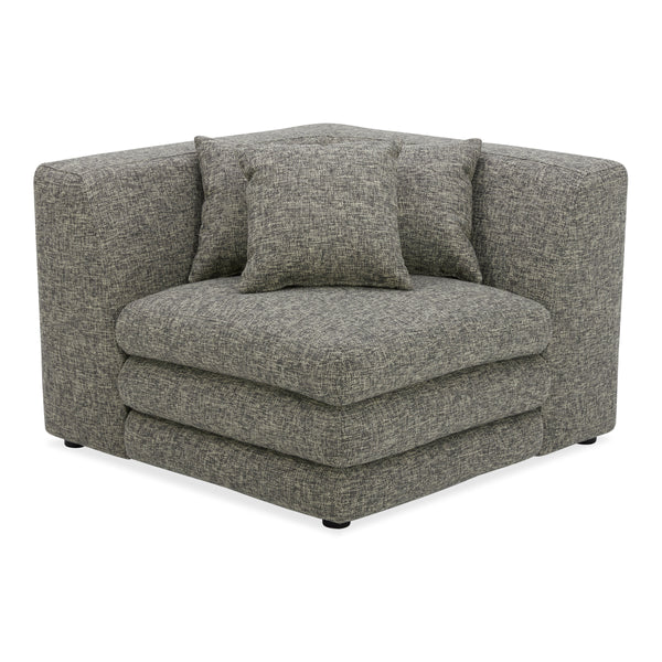 Moe's Lowtide Corner Chair in Stone Tweed