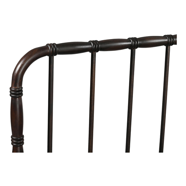 Moe's Vivian King Bed in Dark Brown