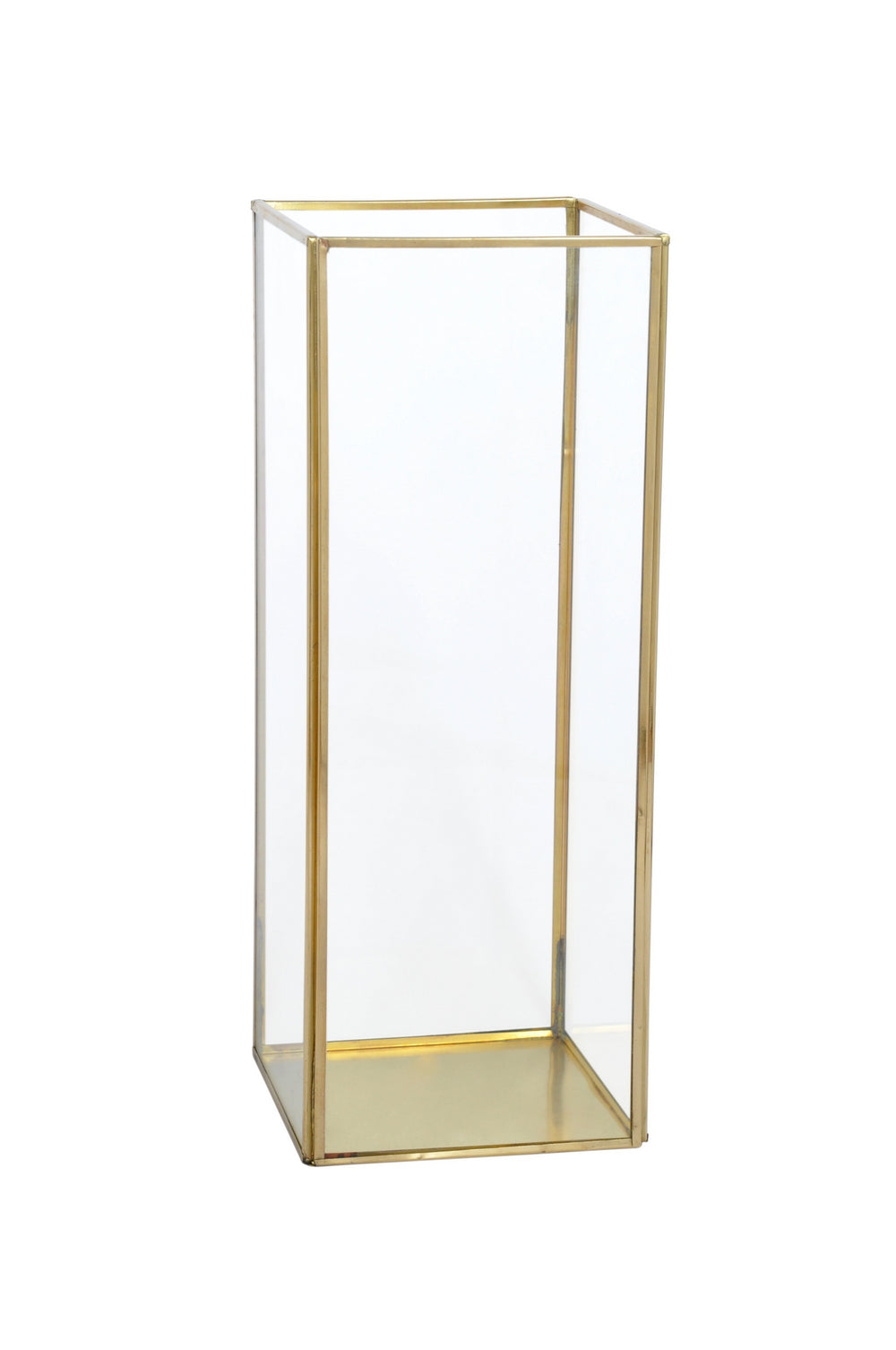 Brass & Glass Lantern Tall