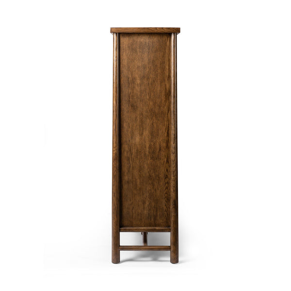 Renaud 3-Door Cabinet - Dark Toasted Oak Veneer