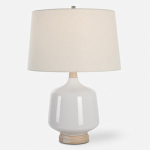 Opal Gloss White Table Lamp