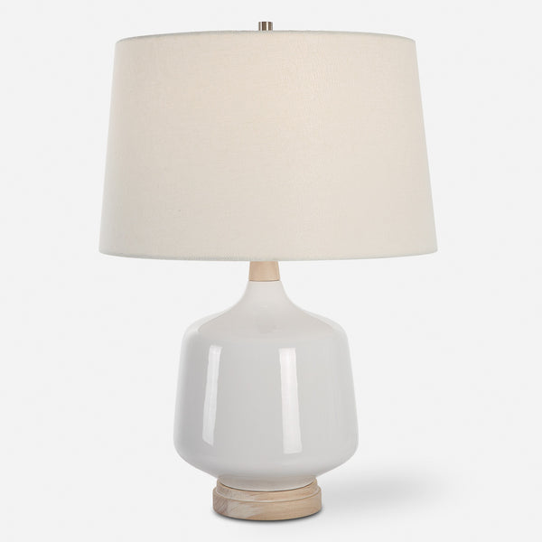 Opal Gloss White Table Lamp
