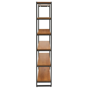 Anderson 6 Tier Bookcase In Gliese Brown 