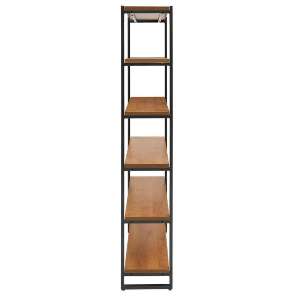 Anderson 6 Tier Bookcase In Gliese Brown 
