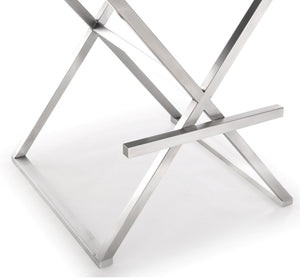Director Black Stainless Steel Barstool