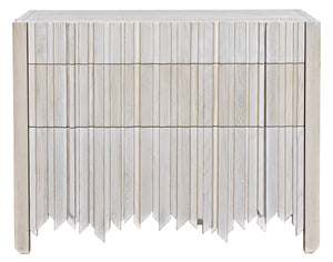 Desdemona 3 Drawer Chest, Bleached Elm