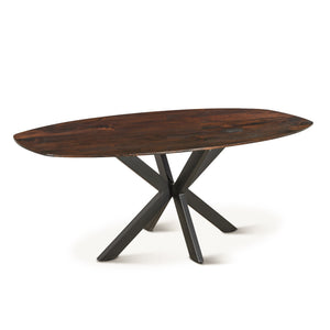 Riviera 78" Dining Table Dark Walnut
