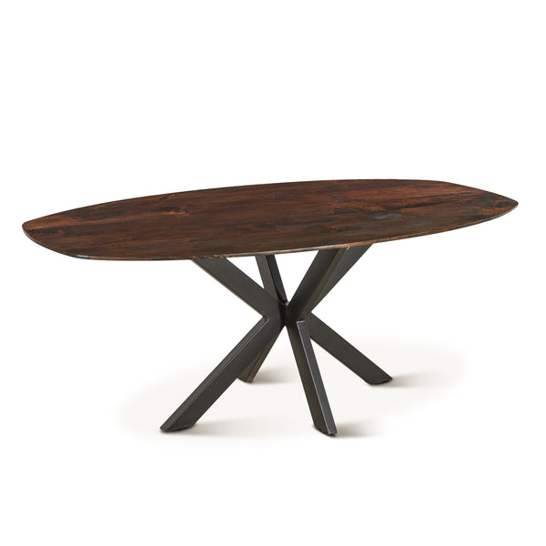 Riviera 78" Dining Table Dark Walnut