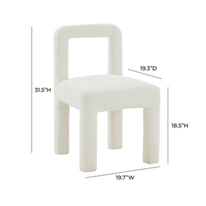 Hazel Cream Boucle Dining Chair