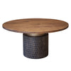 Round Dining Table Two Tone