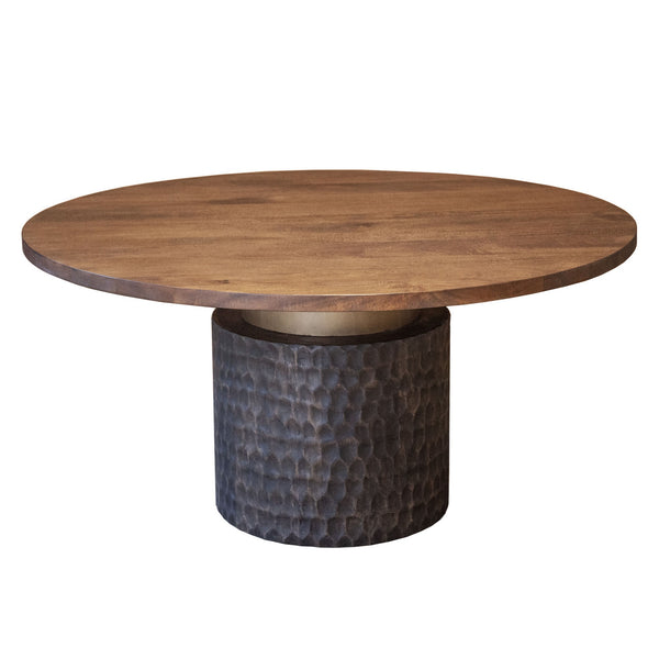 Round Dining Table Two Tone