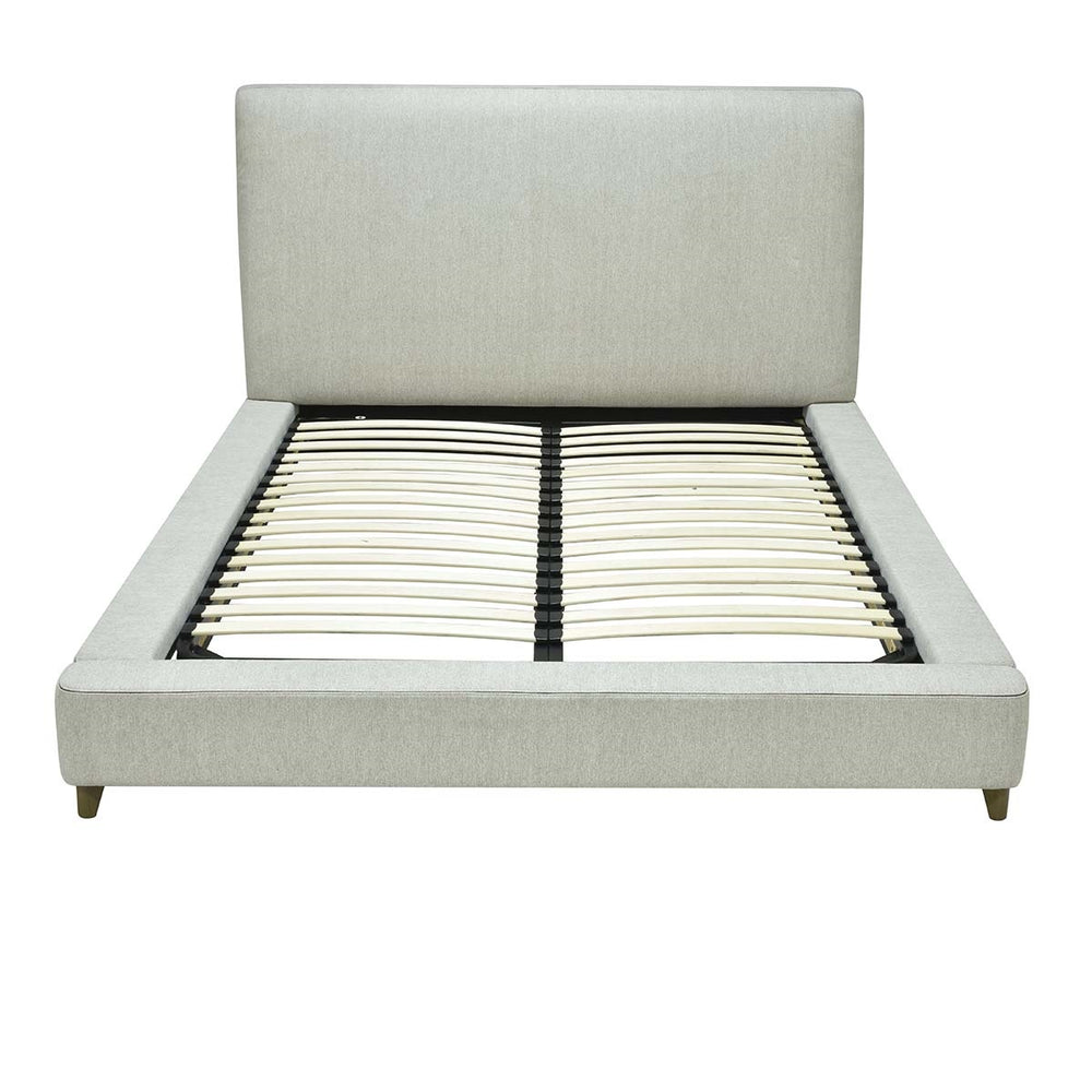 Tate Upholstered Cal King Bed with Wood Frame