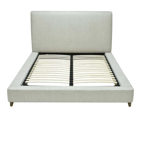 Tate Upholstered Cal King Bed with Wood Frame