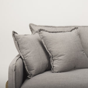 Roy I 84" Flint Gray Upholstered Three Seater Sofa