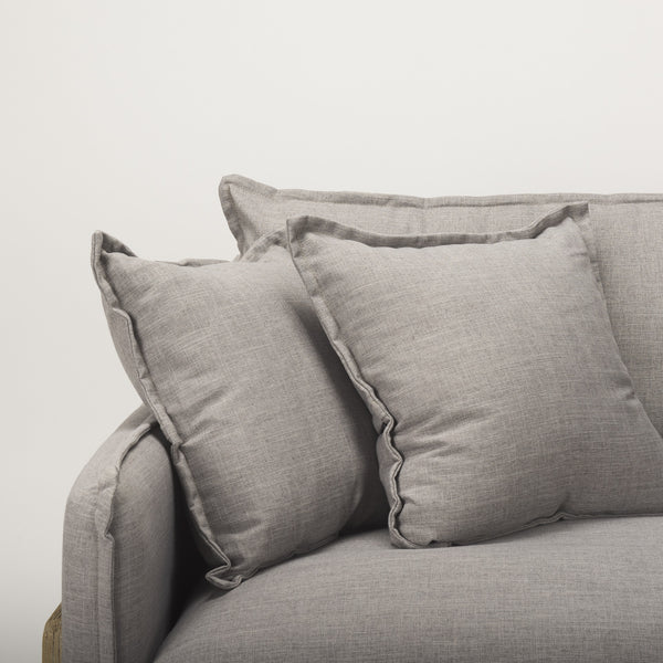 Roy I 84" Flint Gray Upholstered Three Seater Sofa