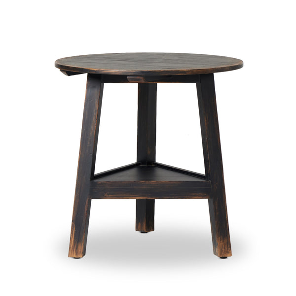 Kickapoo River Cricket Table in Distressed Black