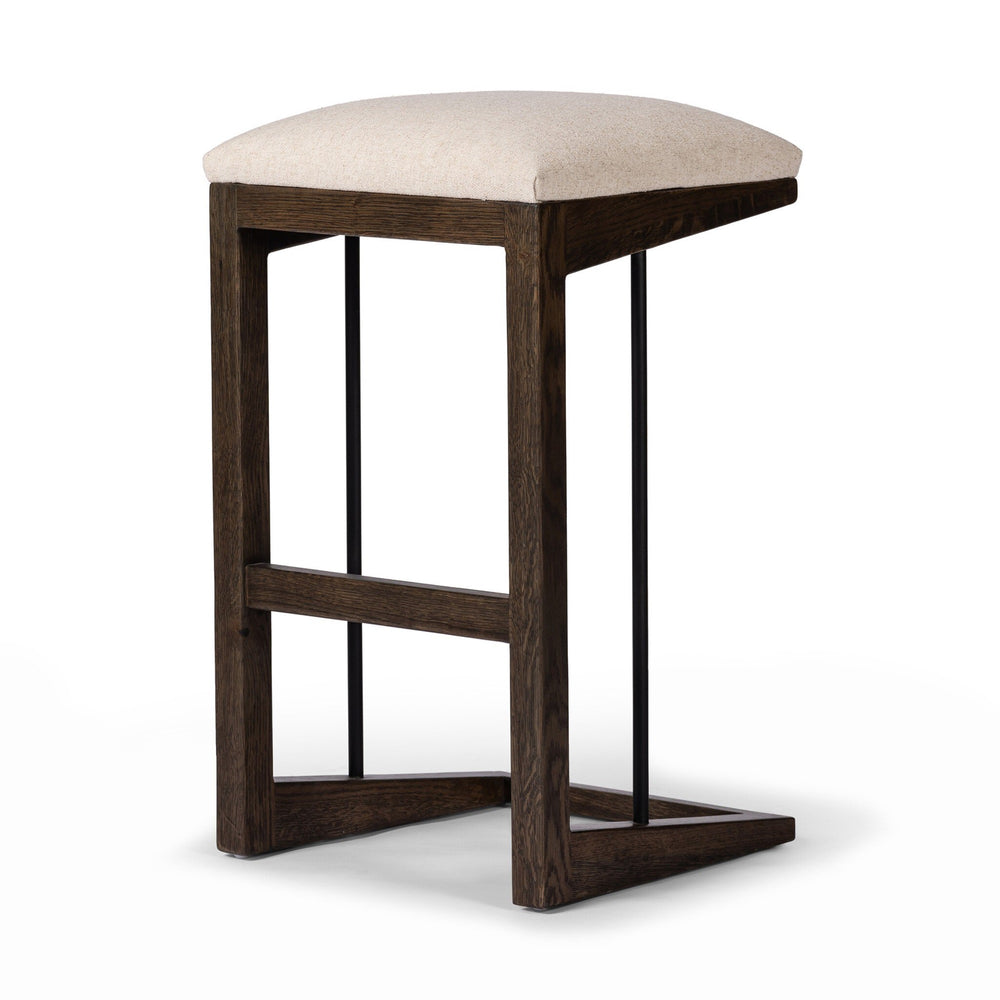 Finn Bar + Counter Stool In Sienna Brown Oak