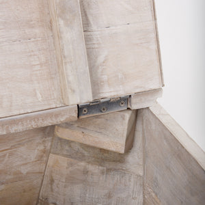 Esagono Octagonal Reclaimed Wood End/Side Table w/ Storage