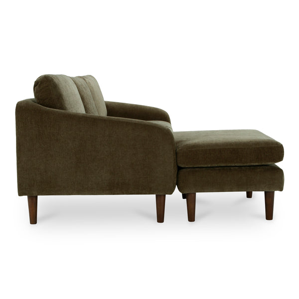Quinn Sectional Cedar Green with Reversible Chaise