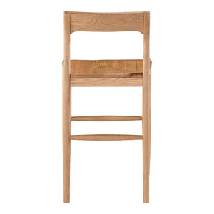 Moe's Owing Counter Stool in Natural Oak