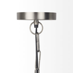 Leighton 15.0L x 15.0W x 20.0H Antique Nickel Pendant Light