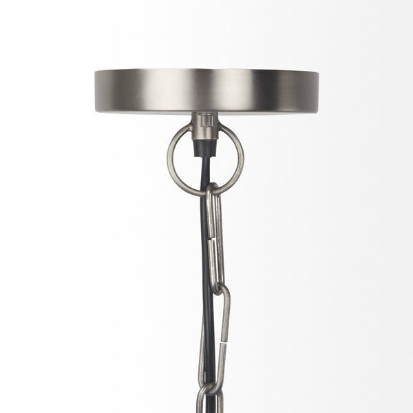 Leighton 15.0L x 15.0W x 20.0H Antique Nickel Pendant Light
