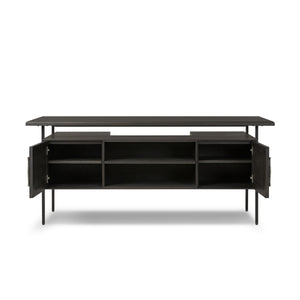 Lauren Desk - Charcoal Oak Resawn Veneer