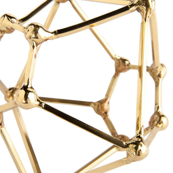Brass Polyhedron Sculpture