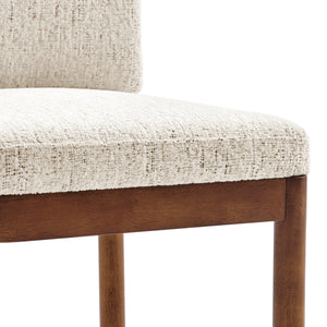 2pc Set - Melvin KD Chenille Dining Side Chair, Concord Cream