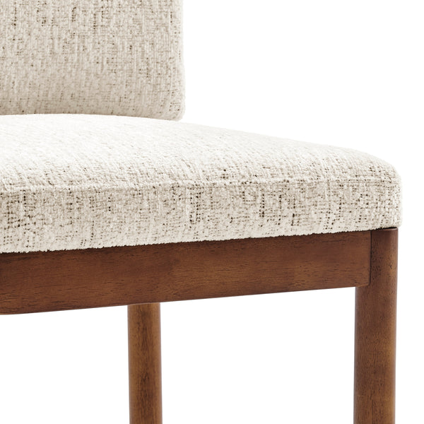 2pc Set - Melvin KD Chenille Dining Side Chair, Concord Cream