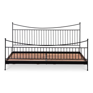 Moe's Monet King Bed Black with Finials