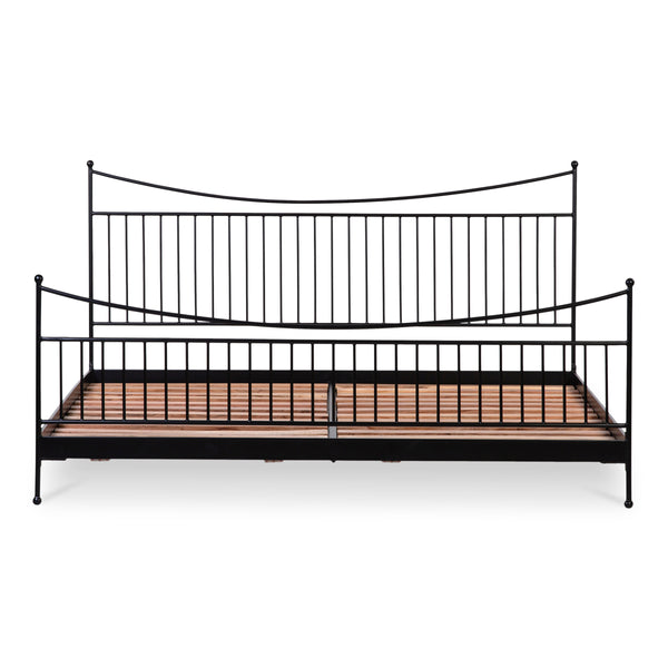 Moe's Monet King Bed Black with Finials