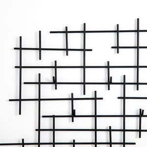 Crossin Coat Rack In Iron Matte Black